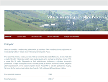 Tablet Screenshot of obec-pokryvac.sk